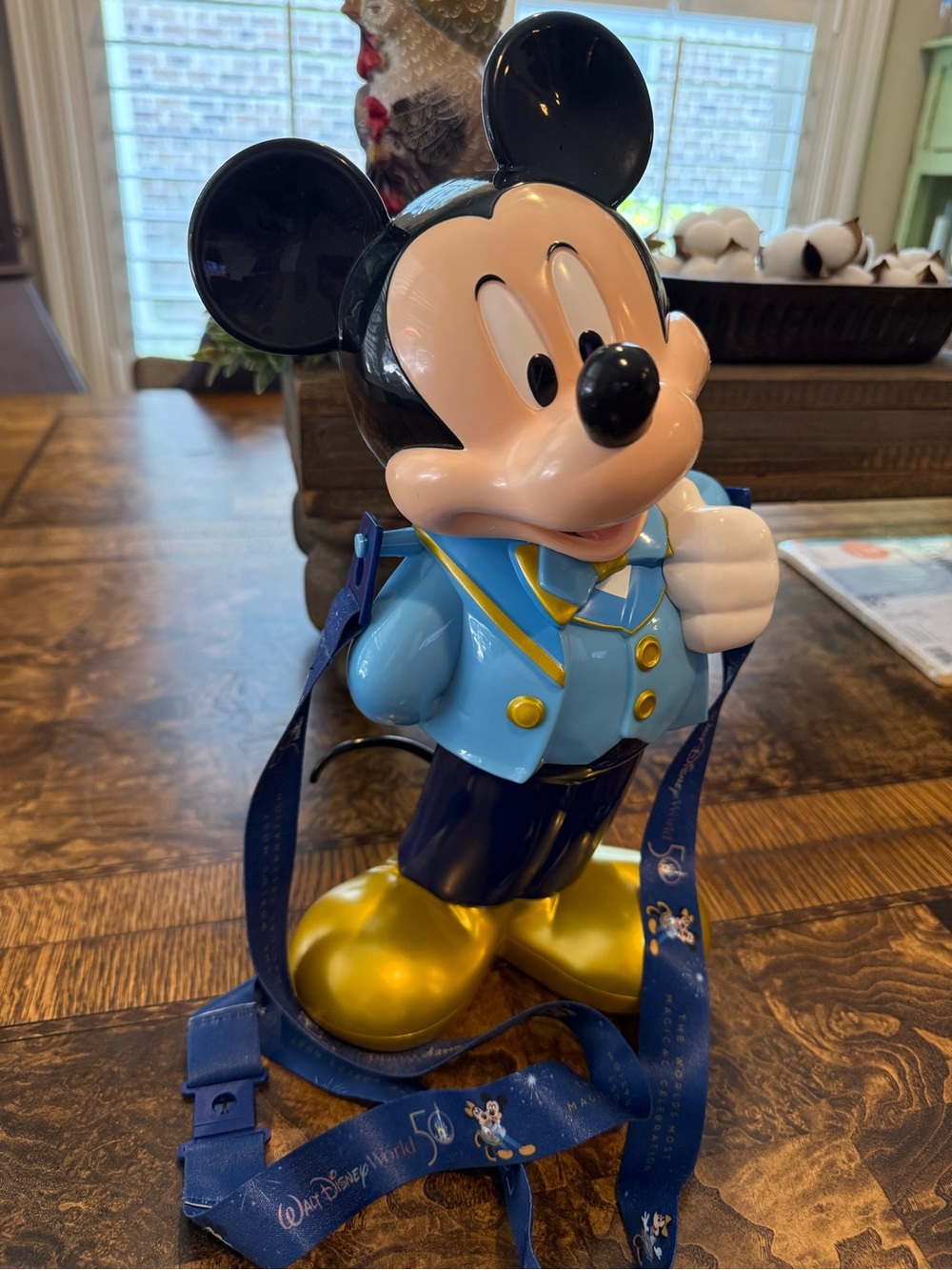 2021 Disney Mickey Mouse 50th Anniversary Popcorn Bucket - NEVER USED